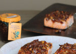 Recipe / Salmon with Figs, Bacon and Pistachios