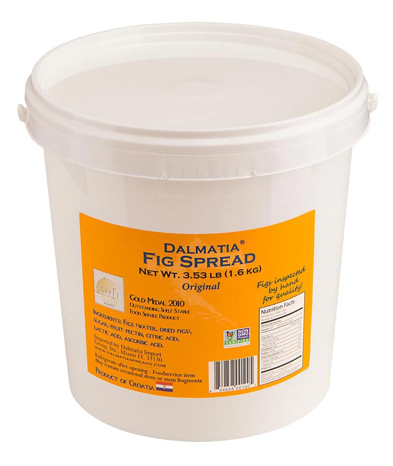 Award-winning recipe Dalmatia® Fig Spread pail 3.53lb - 1 PAIL