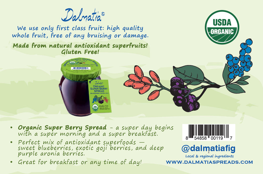 Dalmatia® Organic Super Berry Spread